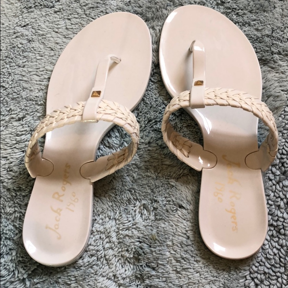 Size 7 Jack Rogers jelly flip flops
